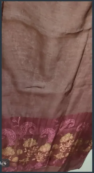 Chal o pañuelo grande estampado. De tul.