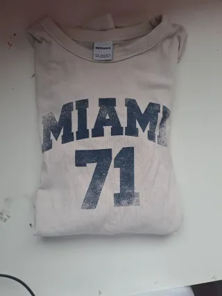 Bershka Crop Top Miami 71 Talla M