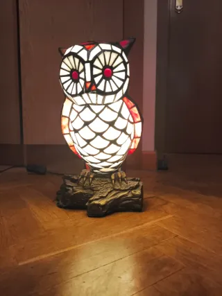 Lámpara Búho Tiffany