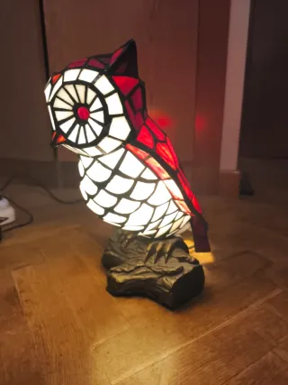 Lámpara Búho Tiffany