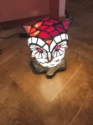 Lámpara Búho Tiffany