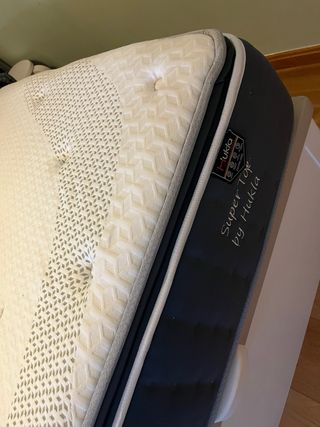 Cama 180x200 con canapé blanco y colchón