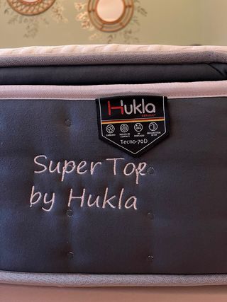 Cama 180x200 con canapé blanco y colchón