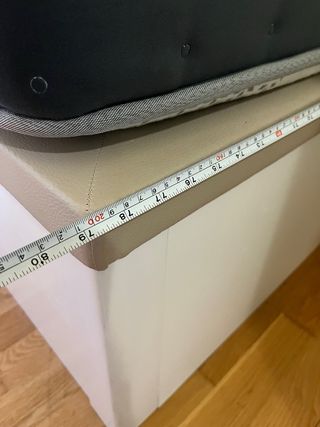 Cama 180x200 con canapé blanco y colchón