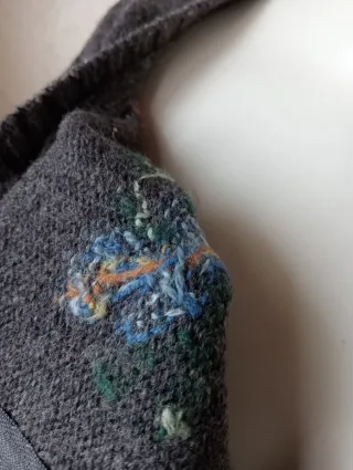 Golfino jacquard con zip - Vintage