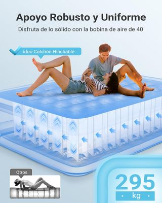 Colchón auto hinchable eléctrico matrimonio
