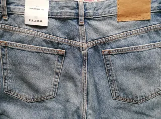 Jeans Rectos Azul Pull&Bear