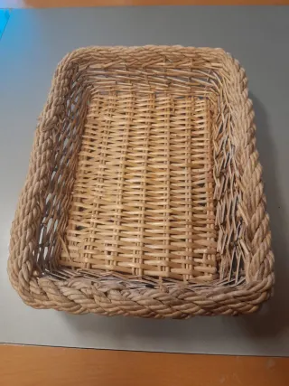 Cesto rettangolare in vimini