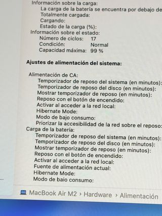 MacBook Air 15” M2 - 512GB - 8GB - Gris Espacial