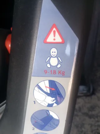 Silla de coche negra