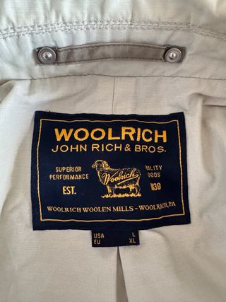 Trench Woolrich Uomo Beige
