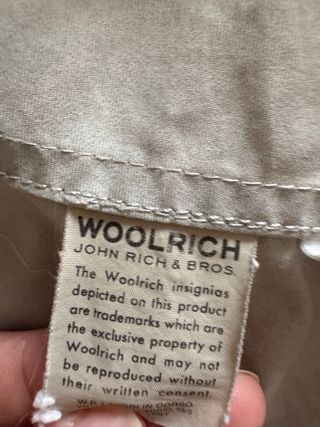 Trench Woolrich Uomo Beige