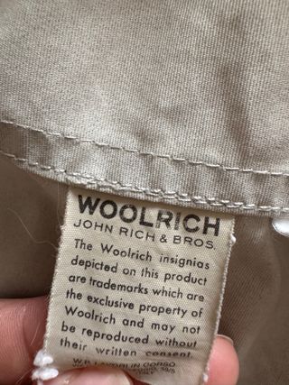 Trench Woolrich Uomo Beige