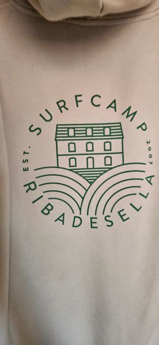 Sudadera blanca Surf hombre