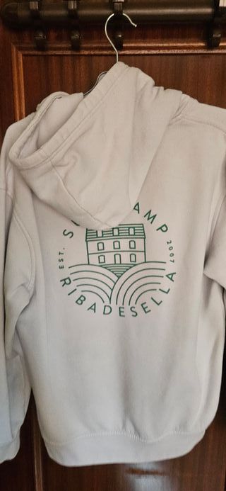 Sudadera blanca Surf hombre