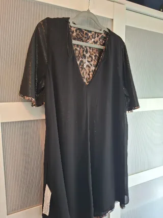 Vestido lentejuelas Zara Talla L