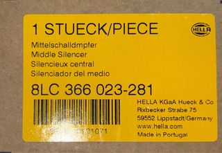 HELLA Silenciador Citroën ZX N2 8LC 366 023-281
