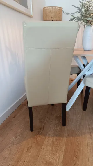 Sillas Comedor Piel Sintética Beige