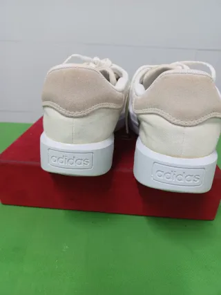 Zapatillas Adidas Beige/Blanco plataforma