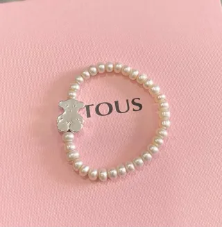 Pulsera Tous Oso Perlas Plata