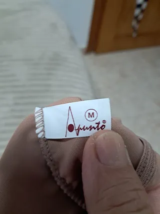 Braga boxer APUNTO encaje marrón talla M