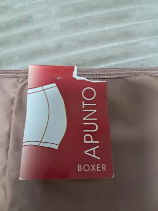 Braga boxer APUNTO encaje marrón talla M