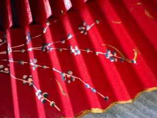 Abanico pintado a mano Aires del Sur