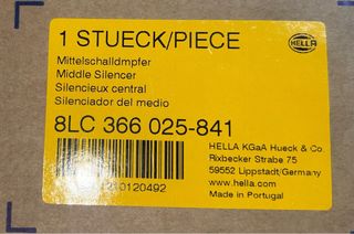 Tubo de escape Faurecia con kit montaje