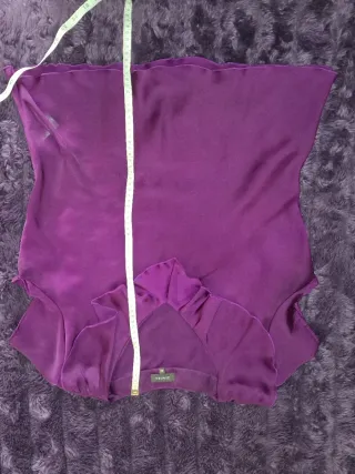 Blusa elegante romantica cortada al bies