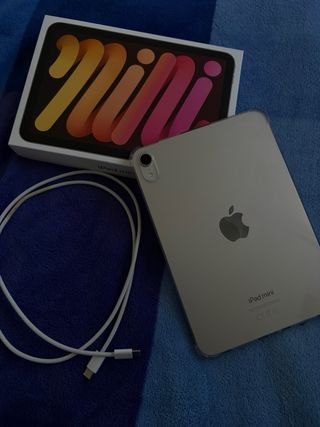 iPad mini 7 con cargador y apple pencil originales