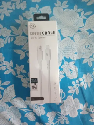 Cable Cargador iPhone KM Lightning 1M 3A