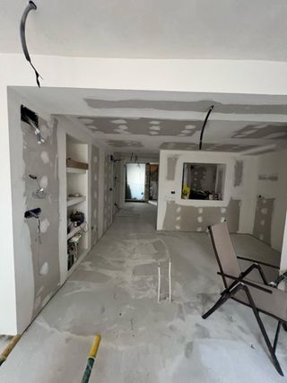 Pladur terminado masiyado ,lijado sin pintar