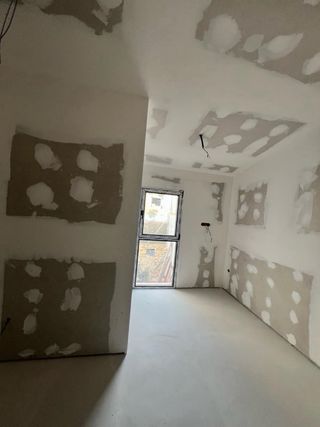 Pladur terminado masiyado ,lijado sin pintar