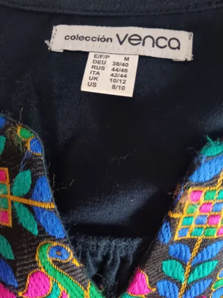 Jersey Venca Negro Bordado Talla M