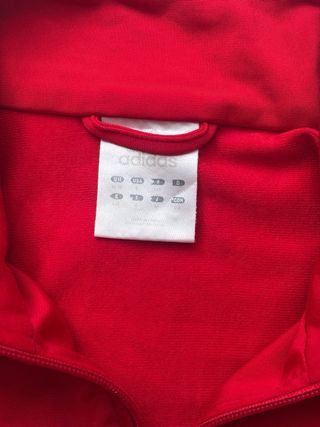 Chaqueta Adidas Roja Cremallera Talla S