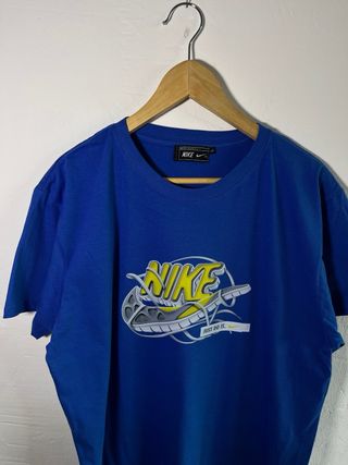 Conjunto Nike Camiseta Azul y Pantalón Corto