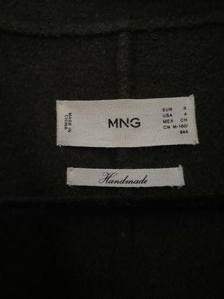 Abrigo militar verde oliva Mango