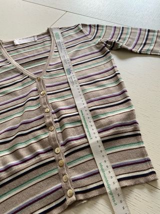 Cardigan ROMEO GIGLI Beige/Viola Tg. S
