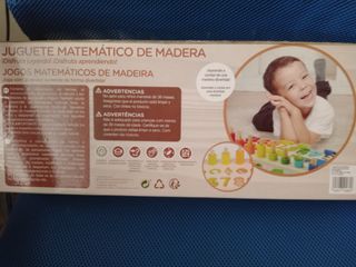 Juego educativo Montessori madera números y formas