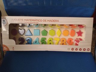 Juego educativo Montessori madera números y formas