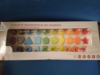 Juego educativo Montessori madera números y formas