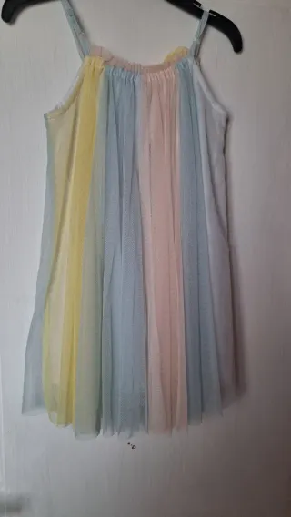 Vestito bambina arcobaleno tulle