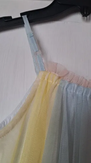 Vestito bambina arcobaleno tulle