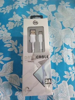 Cable Datos KM USB-C 3A 1M
