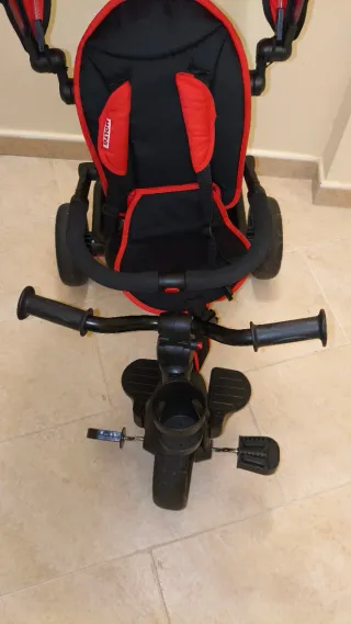 Triciclo Moltó Urbán Trike Rojo y Negro