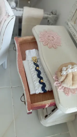 Camicia Vittoriana 1:12 Dettaglio Blu e Oro