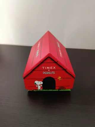 Orologio Timex x Peanuts Pelle Nero Argento