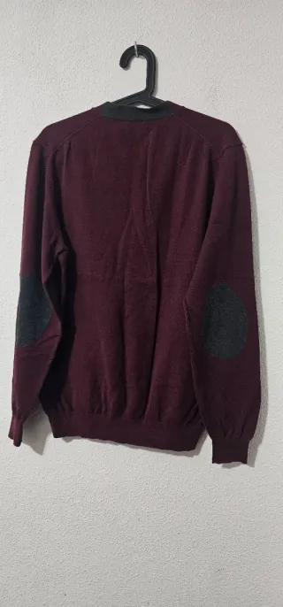 Massimo Dutti cárdigan morado con parches