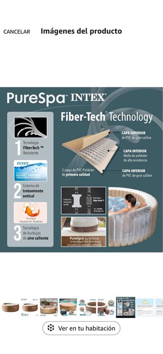 Spa Hinchable Intex Beige 6 Personas 1098L