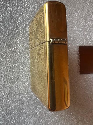 Accendino Zippo Originale Dorato con Incisione